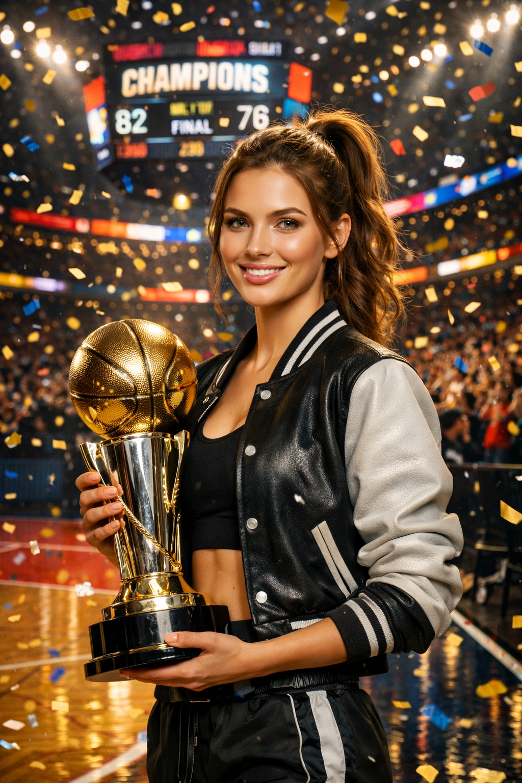 March Madness Championship Celebration Portrait AI generation example for Event Portrait