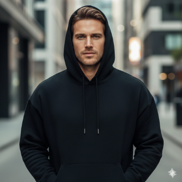 Google Gemini AI Hoodie Boy Attitude Photo Editing Prompt AI generation example for Hoodie Boy