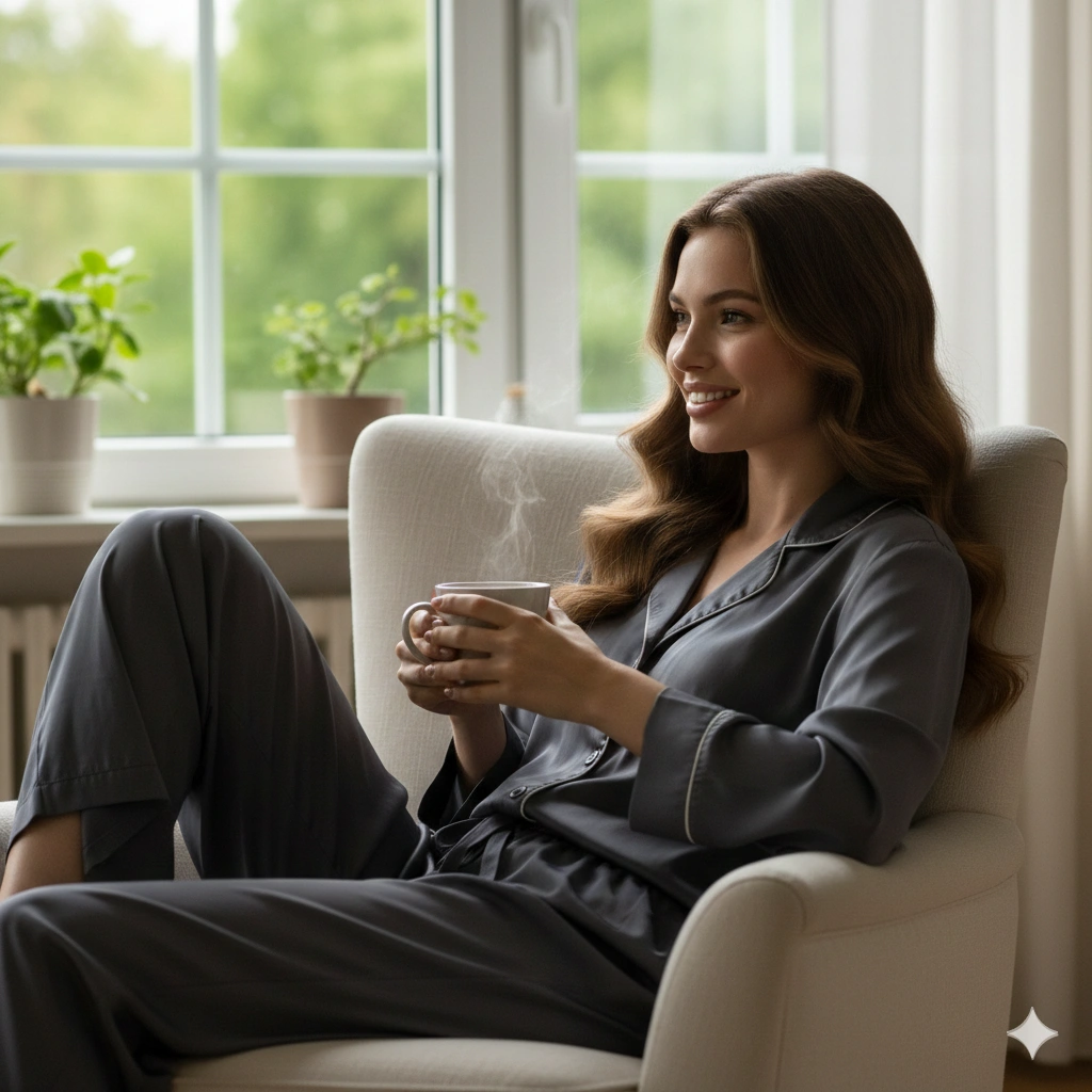 Soft Window Light Lounge Portrait AI generation example for Hot Girl Portrait