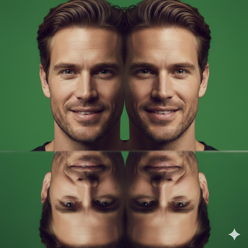 Professional Studio Female Portrait AI generation example for Reflection Portrait