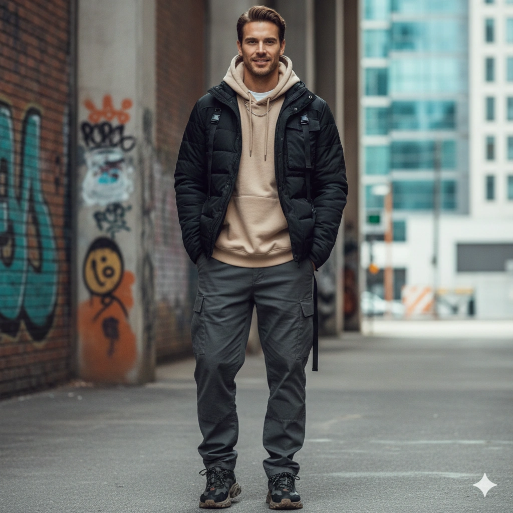 Streetwear Style Male Portrait AI generation example for Streetwear Boy