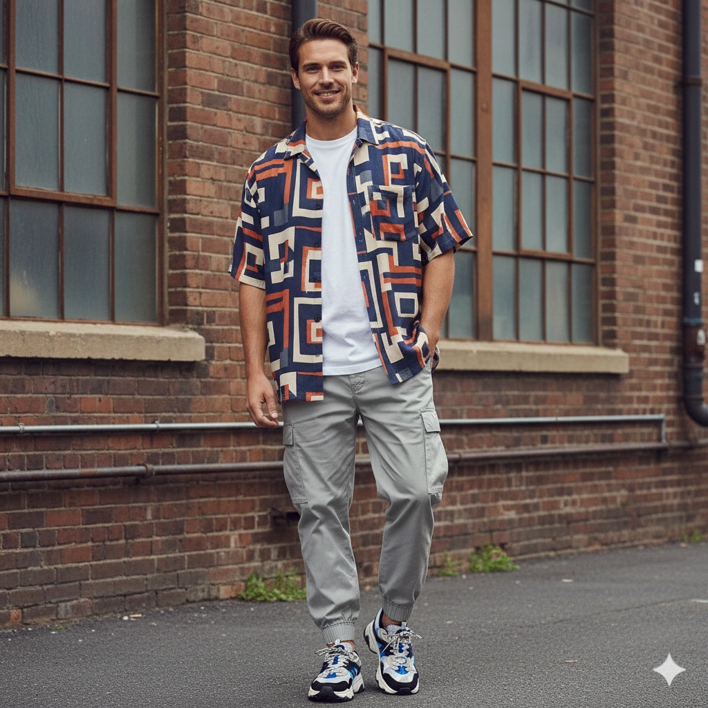 Fashionable streetwear portrait AI generation example for Streetwear Boy