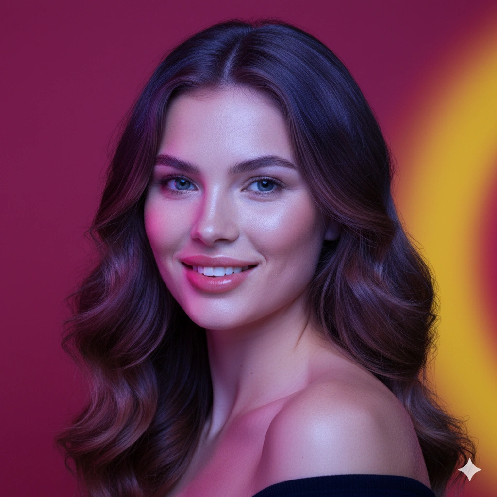 Professional Studio Female Portrait AI generation example for Studio Portrait