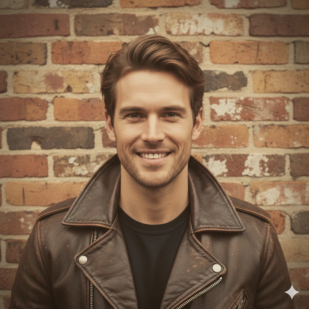 Classic cinematic portrait AI generation example for Vintage Portrait