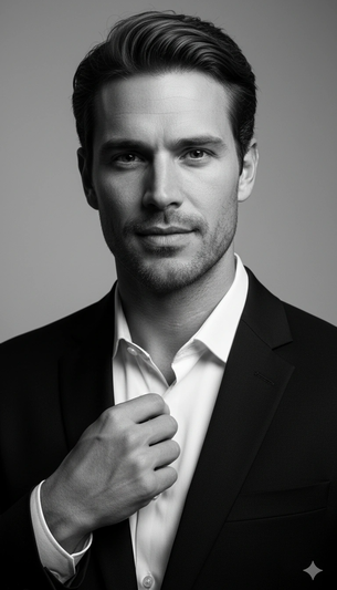 Google Gemini AI Black And White Portrait Photo Editing Prompt 2