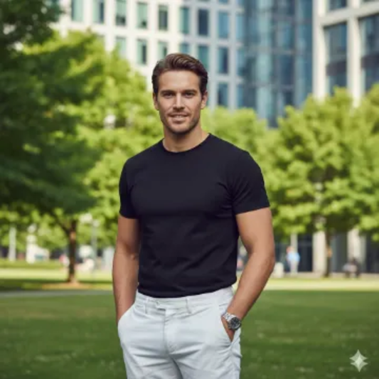 Google Gemini AI Black Shirt Boy Photo Editing Prompt 6