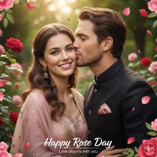 Google Gemini AI Happy Rose Day Photo Editing Prompt 26