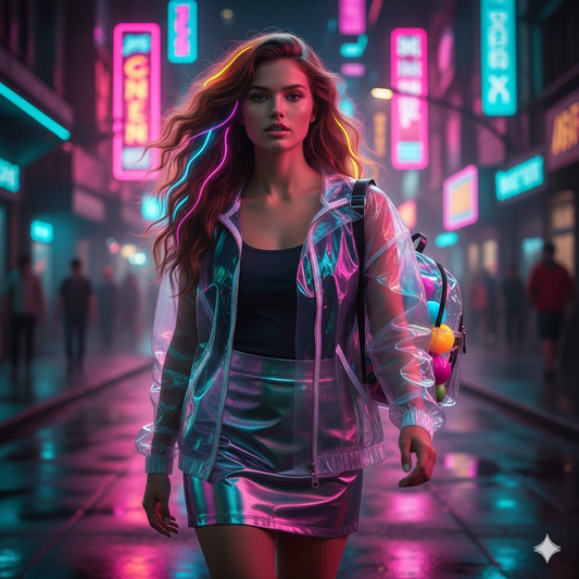 Google Gemini AI Neon Portrait Photo Editing Prompt 9