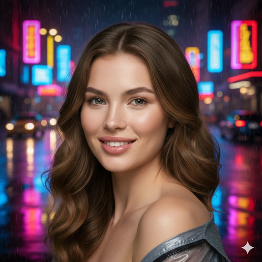 Google Gemini AI Neon Portrait Photo Editing Prompt 5