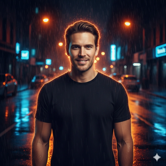 Google Gemini AI Neon Portrait Photo Editing Prompt 14