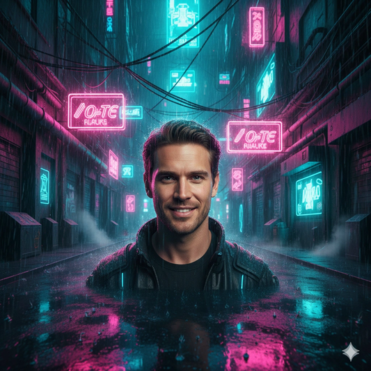 Google Gemini AI Neon Portrait Photo Editing Prompt 15