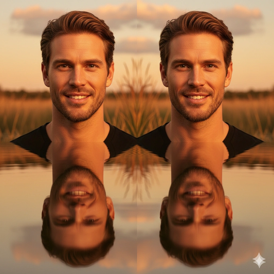Google Gemini AI Reflection Portrait Photo Editing Prompt 9